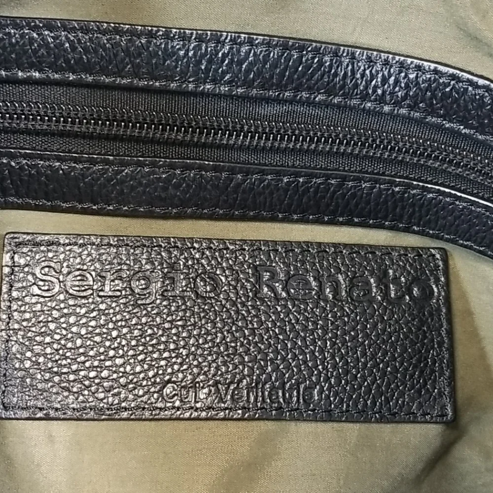 𝅺sergio Renato large Leather Bag